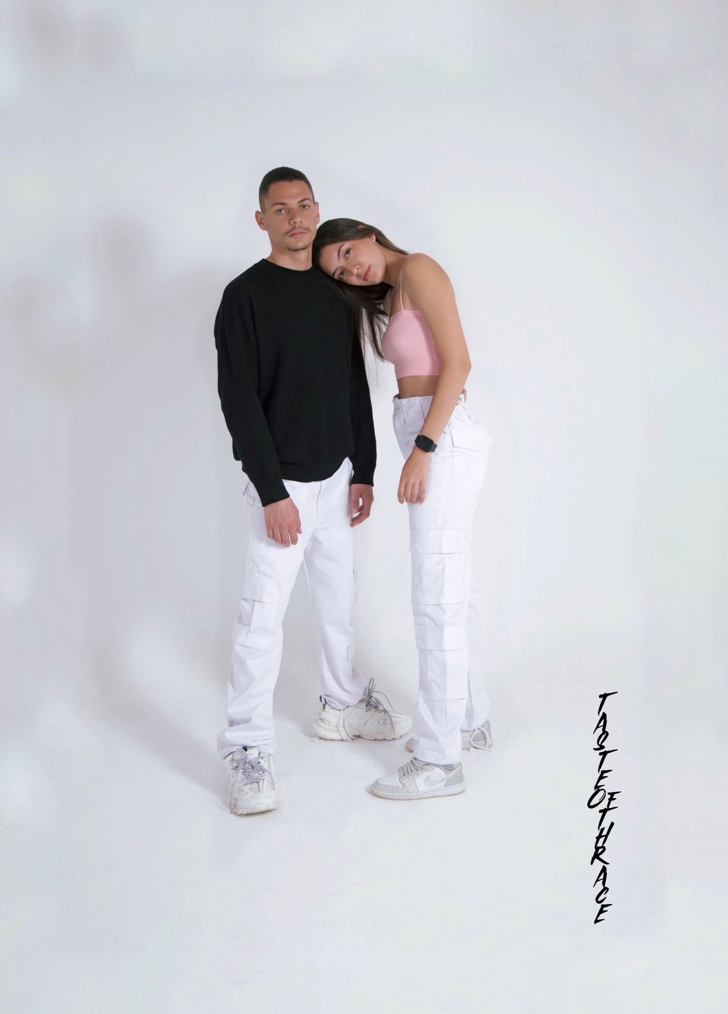 All White "Fifties" Cargo Pants - Unisex