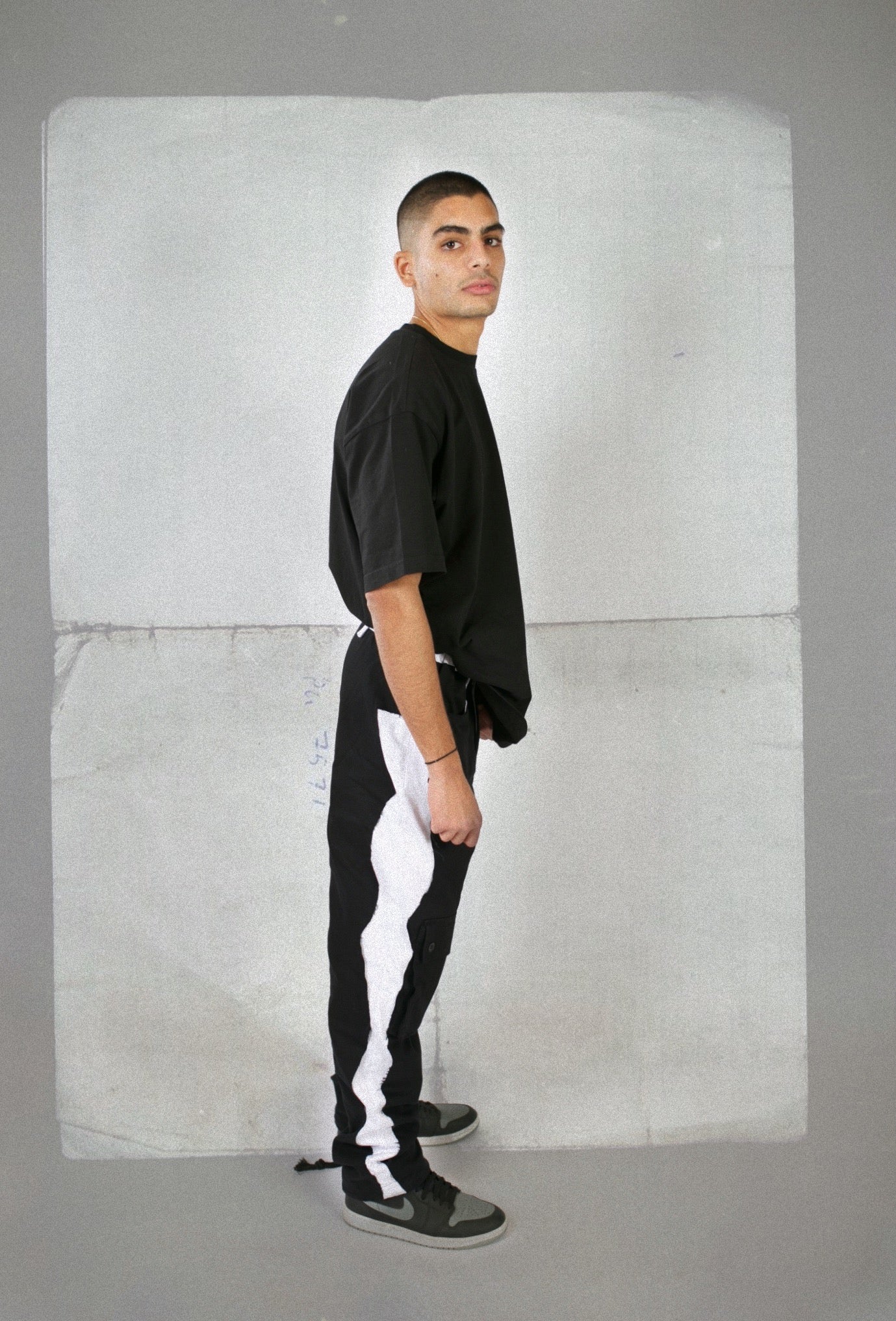 BlackxWhite "Stitched" Cargo Pants- Unisex